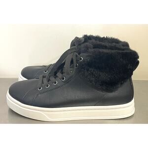 Koolaburra by UGG Sundell Fuzz Chukka Women's Black Leather High Tops Size 7